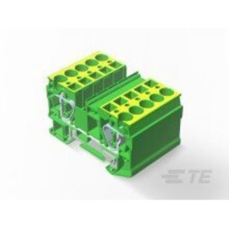 TE CONNECTIVITY 6 Mm 2 Wire 1 In 1 Out Spring Clamp Type Terminal Block With Ground Function 2271588-1
